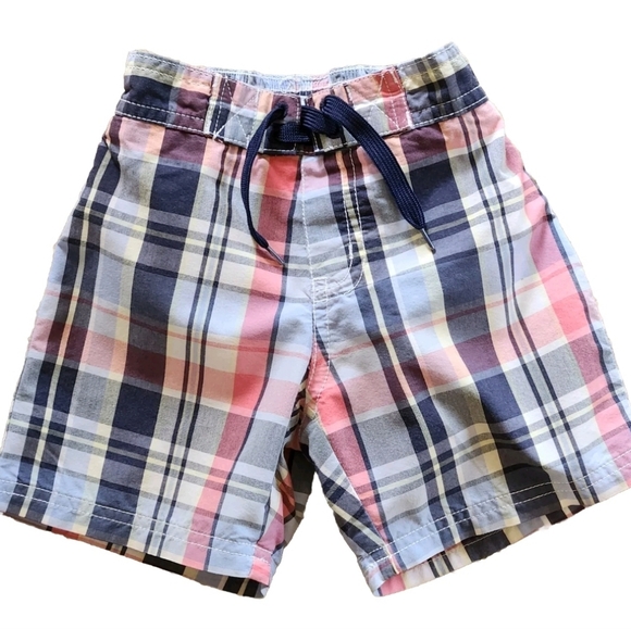 Janie and Jack Swim Trunks Size 12-18 months Colors blue, pink,white, yellow - Picture 1 of 6